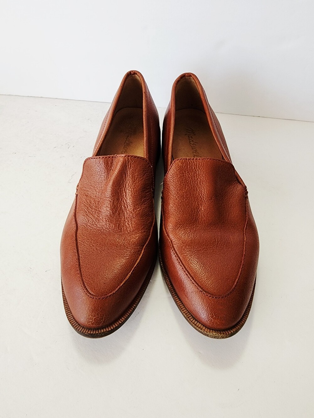 Madewell The Frances Brown Leather Slip-On Loafers Size 5 - Picture 3 of 7